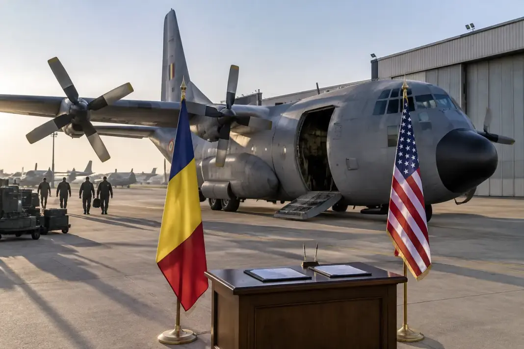 SUA livrează României un avion C-130H Hercules la 30 de ani de Parteneriat Strategic SUA livrează României un avion C-130H Hercules la 30 de ani de Parteneriat Strategic